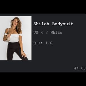 White Off-Shoulder Bodysuit